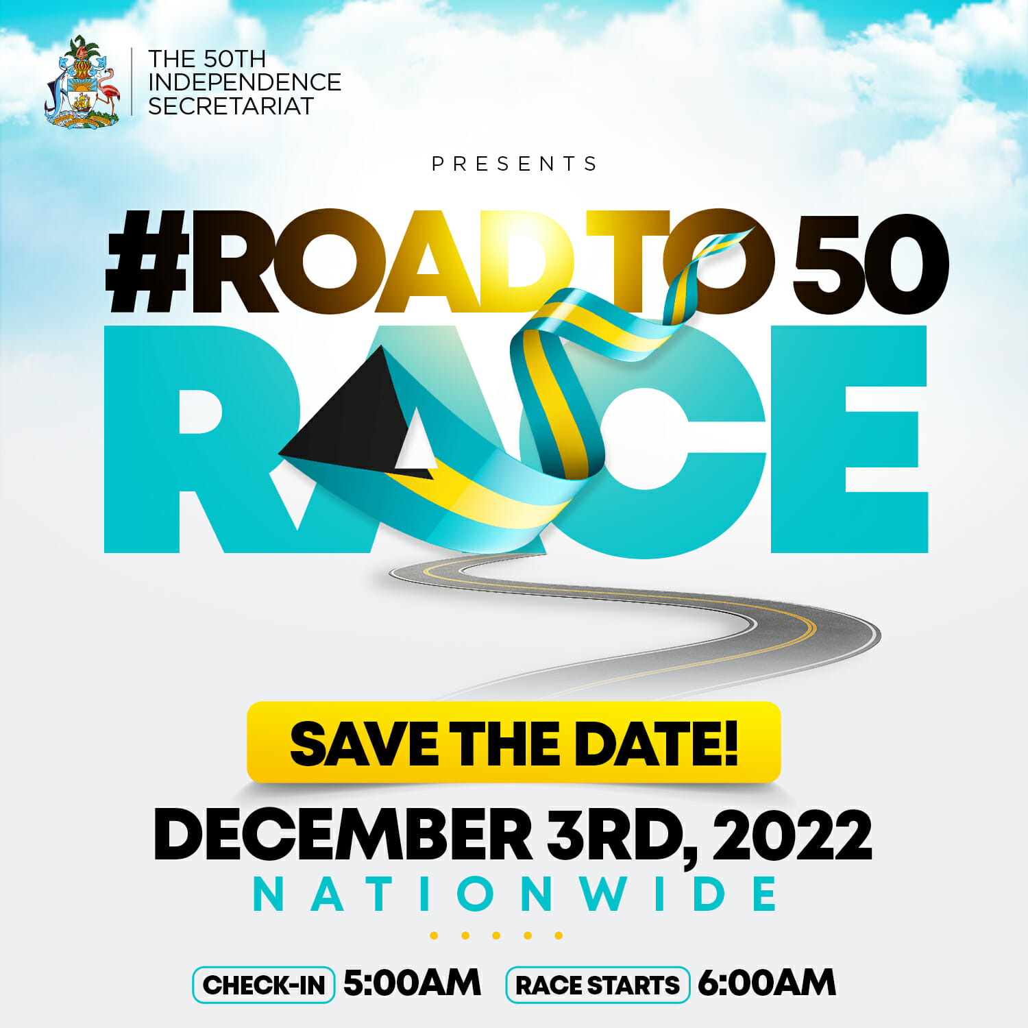 Road To 50 Fun Run Walk 5K New Providence Celebrate Bahamas